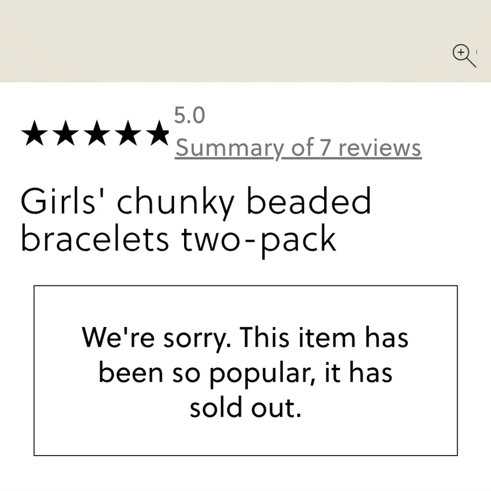 J.Crew Crewcuts Girls chunky beaded bracelets two-pack PINK BNWT SO Retired